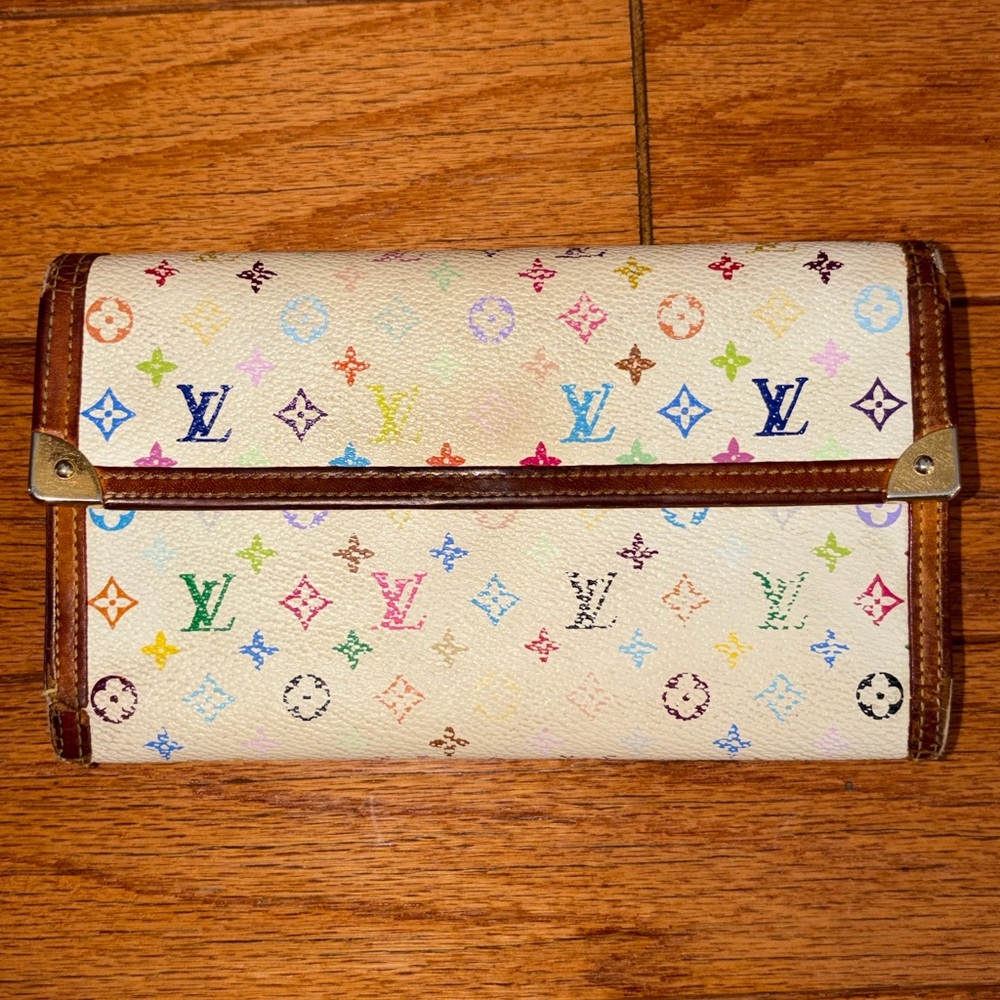 Louis Vuitton Takashi Murakami Multicolor Porte-Trésor International Wallet